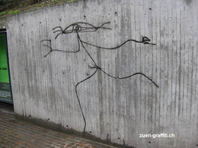 original harald naegeli streetart 2011, rämistrasse zürich, kunsthaus 