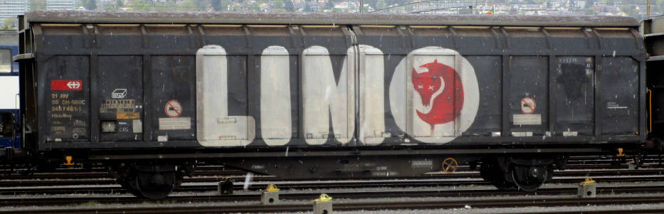 limo red fox freight graffiti