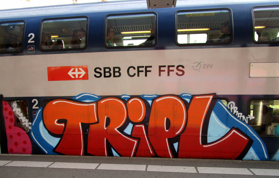 TRIPL  S-Bahn Train Graffiti Zürich
