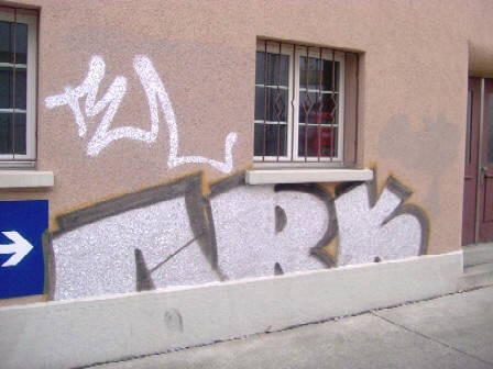 ARK graffiti badenerstrasse zrich beim bgz