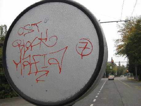 OSTBLOCK MAFIA K7 graffiti tag zrich