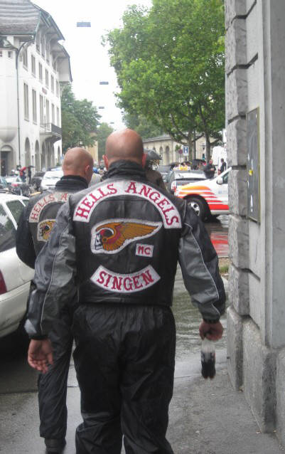 HELLS ANGELS FROM SINGEN GERMANY IN ZURICH SWITZERLAND- Hells Angels aus Singen/Deutschland zu Besuch in Zrich