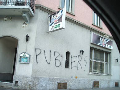 PUBER graffiti tag writer zurich switzerland 2008