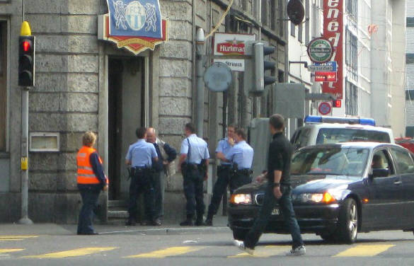 Stadtpolizei Zrich an der Langstrasse Zrich