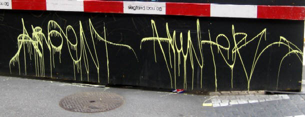 ARGENT HUNTER graffiti tags zrich