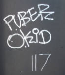 PUBER, OLID, 117 graffiti tags schaffhauserplatz zrich-unterstrass.