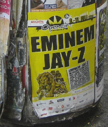 EMINEM and JAY Z in concert at open-air frauenfeld switzerlalnd, july 9-11, 2010