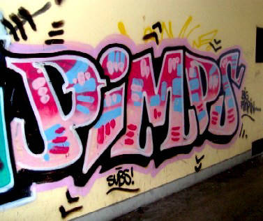 PIMPS graffiti zrich SUBS