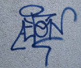 AERON graffiti tag zrich