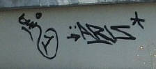 BUN1 und ARIS graffiti tags zrich