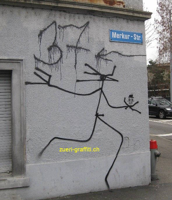 harald naegeli streetart figur 2011 zrich schweiz