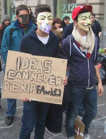 Ideas can never die. R.I.P. Guy Fawkes