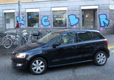 VW POLO und KCBR graffiti Zrich Limmatplatz