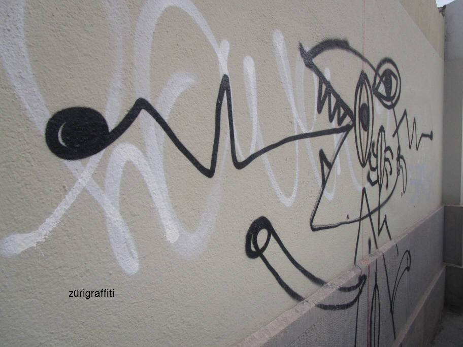 Turnhalle am Heimplatz bei Kunsthaus mit Harald Naegeli Graffiti November 2015 Erweiterungsbau Kunsthaus Zrich