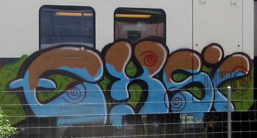 EXSI train graffiti zrich