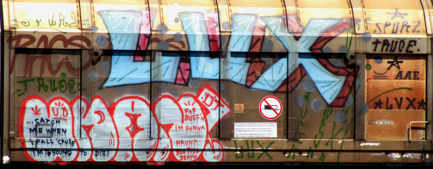 LUX graffiti SBB gterwagen zrich