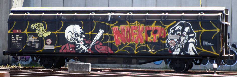 NOFX graffiti SBB gterwagen zrich