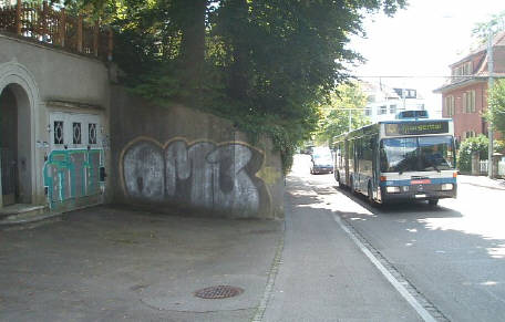 OMB graffiti zrich UTM graffiti zrich an der bergstrasse zrich mit 33er bus vbz