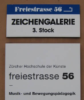 zeichengalerie freiestrasse 56, zrich-hottingen. zrcher hochschule der knste freiestrase 56 8032 zrich musik- und bewegungspdagogik