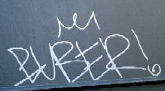PUBER graffiti tag