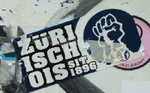 FCZ Aufkleber 'Zri isch ois sit 1896' FC Zrich