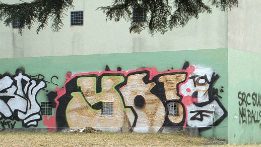 yoda graffiti zürich-wipkingen rosengartenstrasse feb 2009