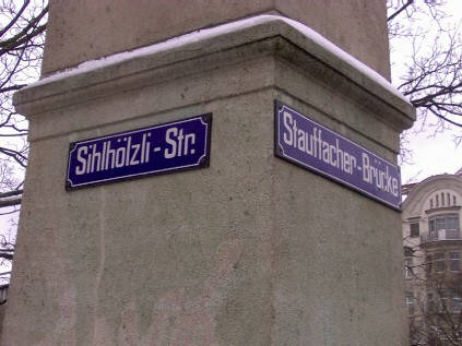 Ecke Sihlhlzli-Strasse und Stauffacher-Brcke Zrich