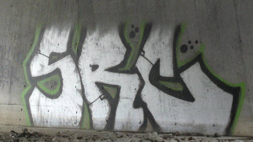 SRC graffiti unterhalb der gessnerbrcke zrich 2009
