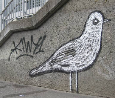 KIWY1 graffiti wasserwerkstrasse bei kornhausbrücke zürich letten